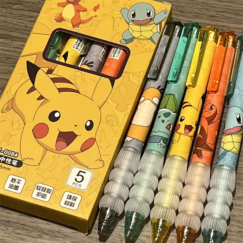 Calligraphy Pen Set - 5 шт., набор гелевых ручек Пикачу,