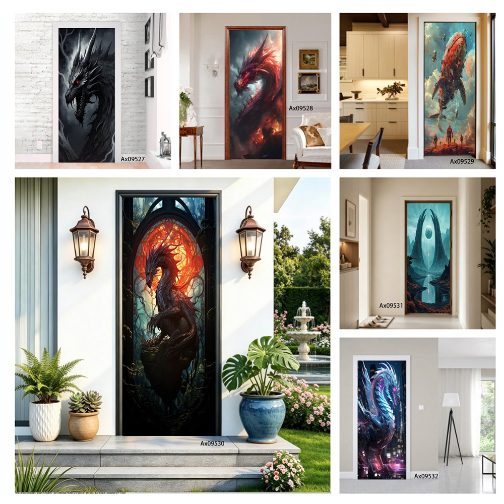 Art Craft Door - Декоративная наклейка на дверь с фантастическим