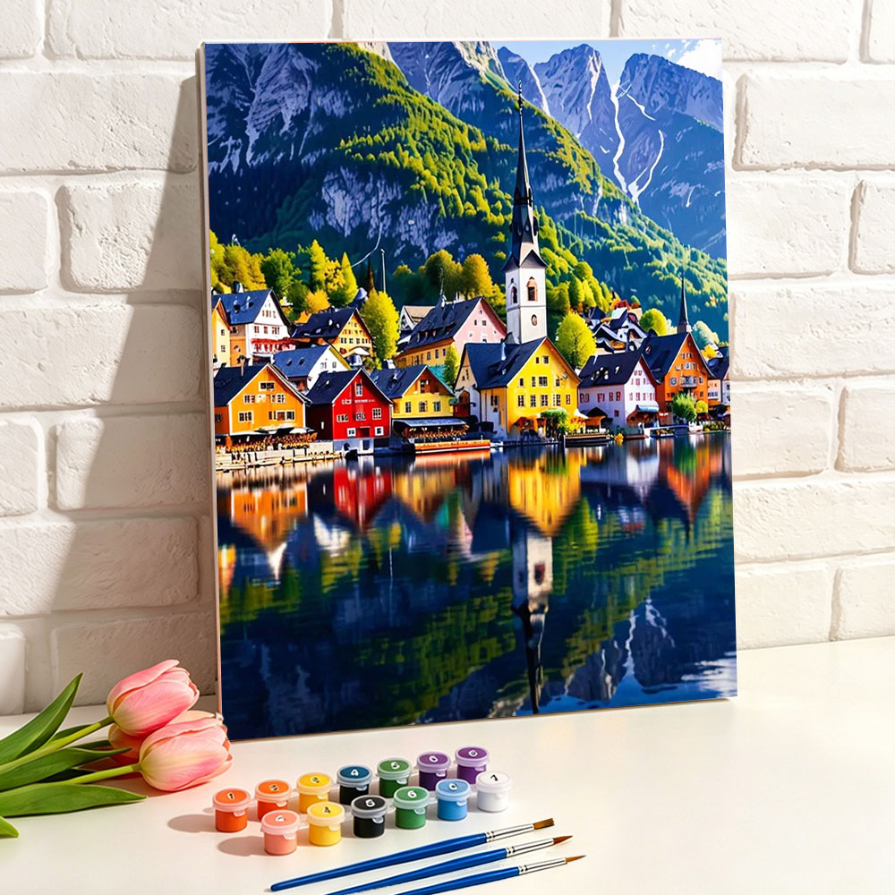 Art Craft Village - Набор для рисования по номерам «Цветущая