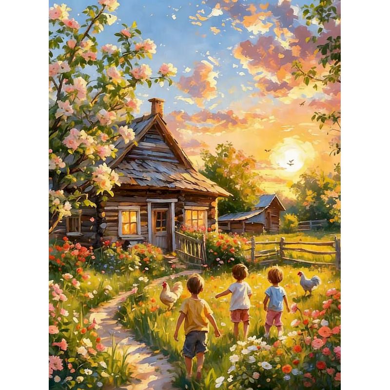 Art Craft Village - GATYZTORY Картина по номерам «Деревня» для