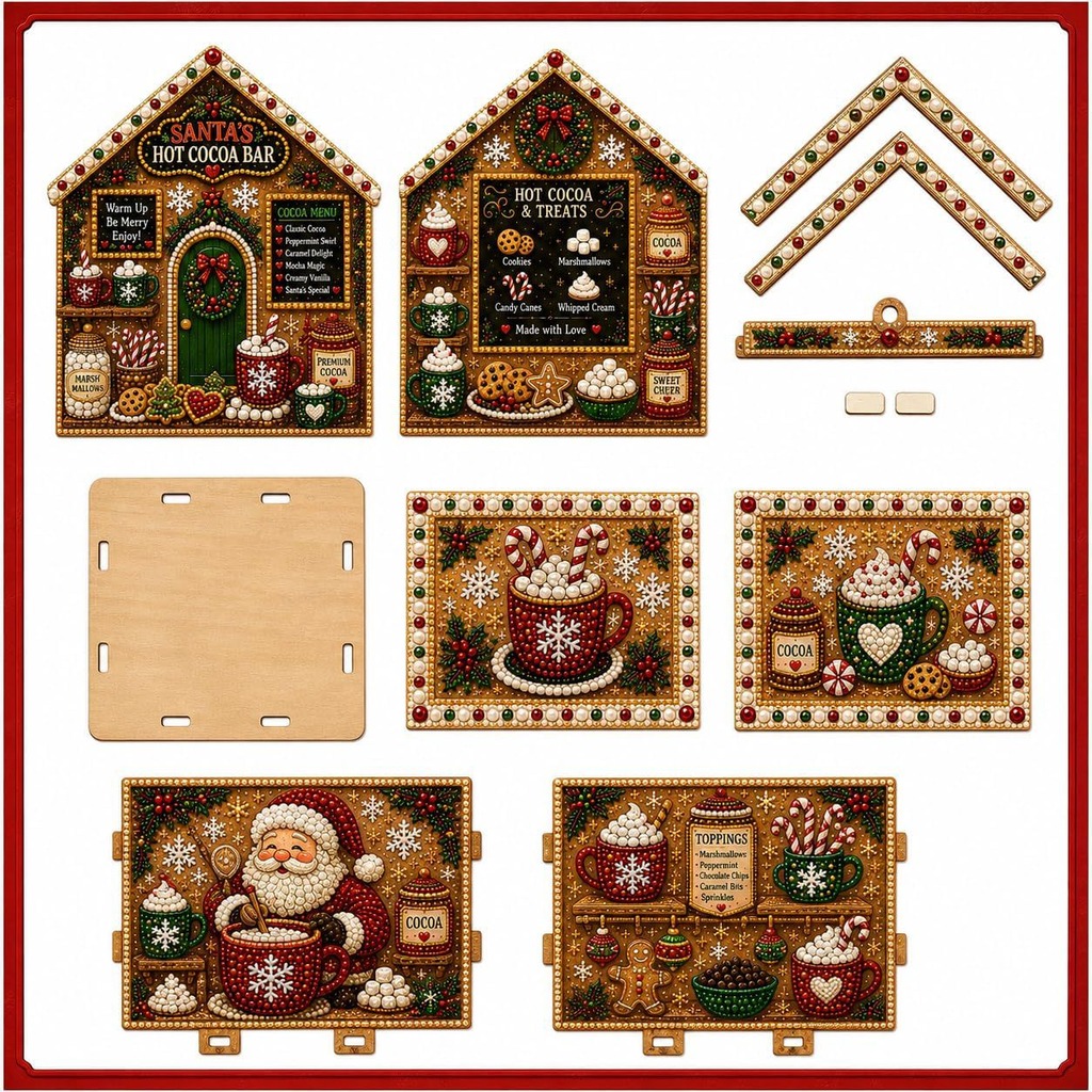 Art Craft Village - Набор для создания 3D-домиков из дерева