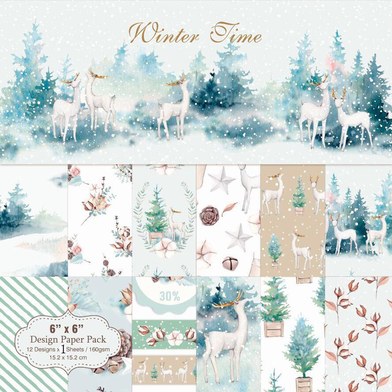 24 листа, бумажные подкладки д – обзор и цена Art Craft Winter