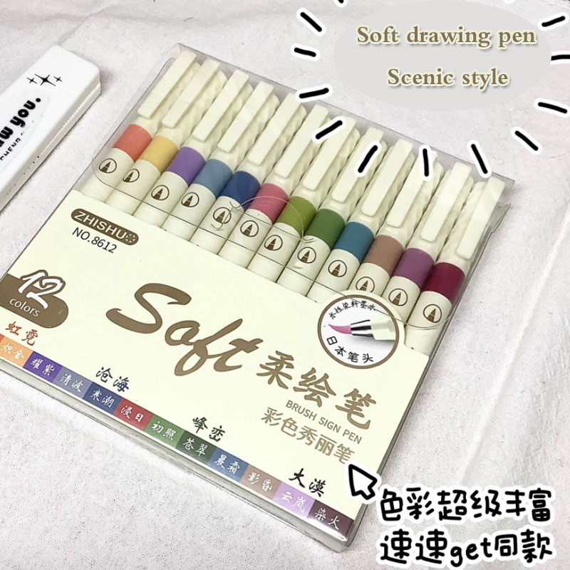 24/3 цвета, винтажные акварель – обзор и цена Calligraphy Pen Set